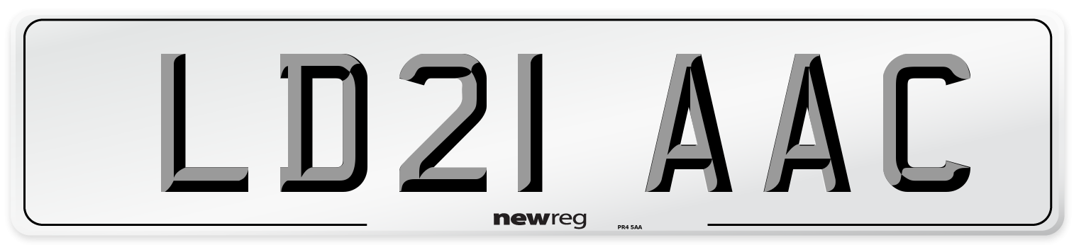 LD21 AAC Number Plate from New Reg